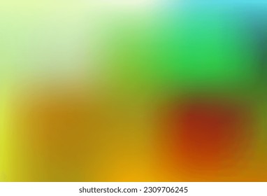 Light green, yellow vector blurred template. Colorful abstract illustration with blur gradient. Landing pages design.