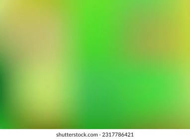 Light green, yellow vector blurred layout. Abstract colorful illustration with blur gradient. Your business gesign.