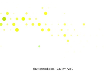 Light Green, Yellow vector Blurred bubbles on abstract background with colorful gradient. Blurred decorative design in abstract style with bubbles. Modern design for a business card.