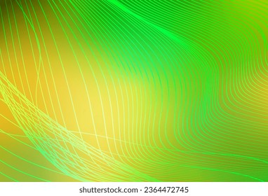 Verde claro, vector amarillo borrosa textura brillante. Nueva ilustración coloreada en estilo borroso con gradiente. Diseño completamente nuevo para su negocio.