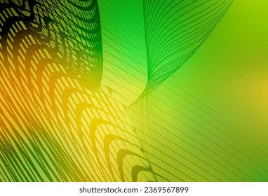 Light Green, Yellow vector blurred background. A completely new colored illustration in blur style. Smart design for your work.