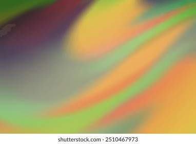 Verde claro, Vector amarillo, textura brillante borrosa. Ilustración abstracta colorida con gradiente. Antecedentes de un teléfono celular.