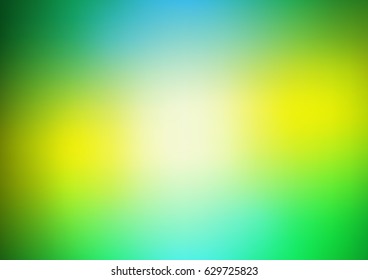 Light green, yellow vector blurred shine abstract template. Colorful illustration in abstract style with gradient. The template can be used as a background of a cell phone.