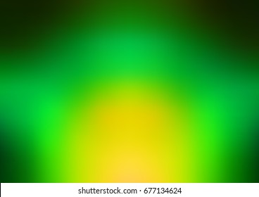 Light Green, Yellow vector blurred shine abstract pattern. Glitter abstract illustration with an elegant design. A new texture for your design.