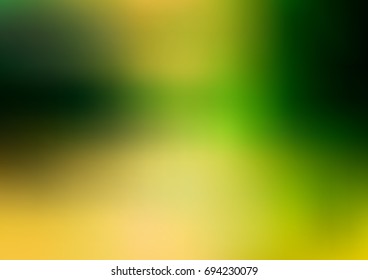 Light Green, Yellow vector blurred bright pattern. Modern geometrical abstract illustration with gradient. The completely new template can be used for your brand book.