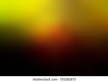 Light Green, Yellow vector blurred shine abstract template. Glitter abstract illustration with an elegant design. The best blurred design for your business.