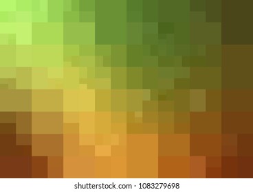 Light Green, Yellow vector blurry rectangle background design. Geometric background in Origami style with gradient. 