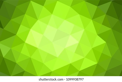 Light Green, Yellow vector blurry triangle template. Colorful abstract illustration with gradient. A completely new design for your business.