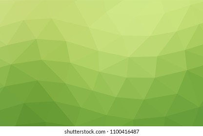 Light Green, Yellow vector blurry triangle template. Creative geometric illustration in Origami style with gradient. A completely new design for your business.