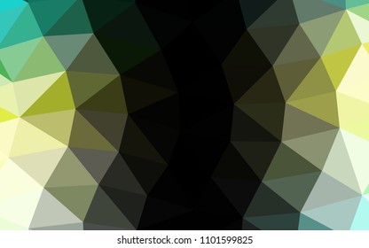 Light Green, Yellow vector blurry hexagon blurry triangle. Colorful illustration in abstract style with gradient. The elegant pattern can be used as part of a brand book.