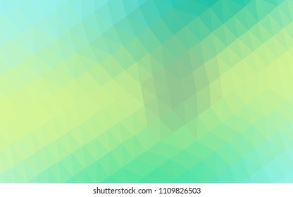 Light Green, Yellow vector blurry hexagon pattern. Glitter abstract illustration with an elegant design. A completely new template for your business design.