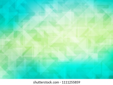 Light Green, Yellow vector blurry hexagon pattern. An elegant bright illustration with gradient. The best triangular design for your business.