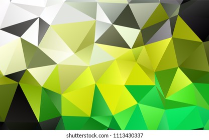 Light Green, Yellow vector blurry triangle background. An elegant bright illustration with gradient. Brand-new design for your business.