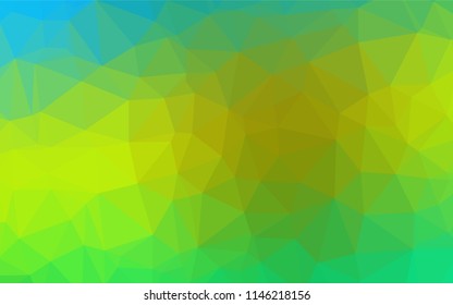 Light Green, Yellow vector blurry hexagon texture. An elegant bright illustration with gradient. The textured pattern can be used for background.