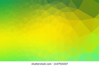 Light Green, Yellow vector blurry hexagon template. A completely new color illustration in a vague style. The template can be used as a background for cell phones.