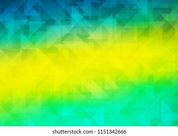 Light Green, Yellow vector blurry hexagon template. A vague abstract illustration with gradient. A completely new template for your business design.
