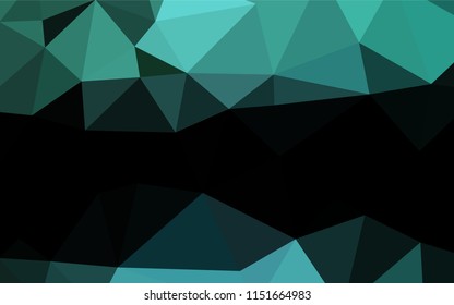 Light Green, Yellow vector blurry hexagon pattern. Creative geometric illustration in Origami style with gradient. The template can be used as a background for cell phones.