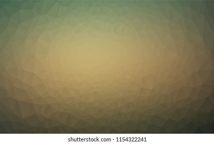 Light Green, Yellow vector blurry hexagon template. Geometric illustration in Origami style with gradient.  The elegant pattern can be used as part of a brand book.
