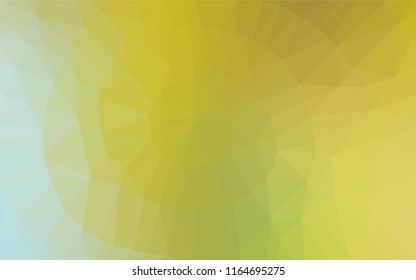 Light Green, Yellow vector blurry hexagon template. Modern geometrical abstract illustration with gradient. Brand new style for your business design.
