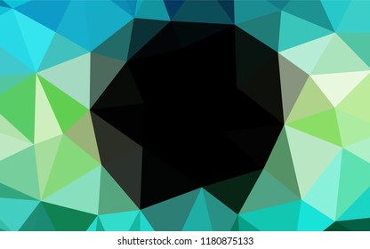 Light Green, Yellow vector blurry hexagon template. Shining colored illustration in a Brand new style. The template can be used as a background for cell phones.