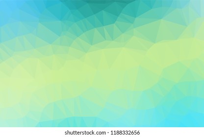 Light Green, Yellow vector blurry hexagon template. A sample with polygonal shapes. The elegant pattern can be used as part of a brand book.