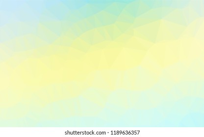 Light Green, Yellow vector blurry hexagon texture. A sample with polygonal shapes. The template can be used as a background for cell phones.