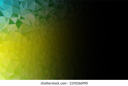 Light Green, Yellow vector blurry hexagon texture. Modern geometrical abstract illustration with gradient. The polygonal design can be used for your web site.