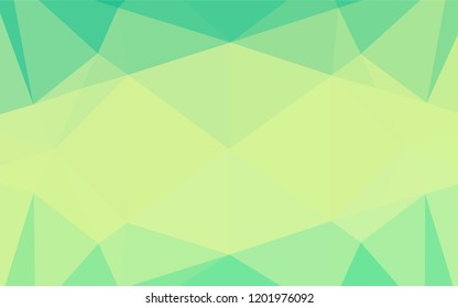 Light Green, Yellow vector blurry hexagon template. Brand new colored illustration in blurry style with gradient. The completely new template can be used for your brand book.
