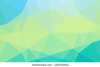 Light Green, Yellow vector blurry hexagon pattern. Modern geometrical abstract illustration with gradient. The elegant pattern can be used as part of a brand book.