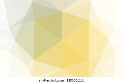 Light Green, Yellow vector blurry hexagon texture. An elegant bright illustration with gradient. The elegant pattern can be used as part of a brand book.