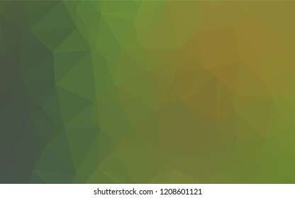 Light Green, Yellow vector blurry hexagon pattern. Glitter abstract illustration with an elegant design. The template can be used as a background for cell phones.