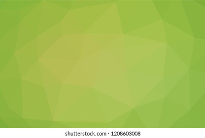 Light Green, Yellow vector blurry hexagon pattern. A vague abstract illustration with gradient. Brand new design for your business.