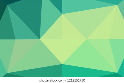 Light Green, Yellow vector blurry hexagon template. An elegant bright illustration with gradient. A completely new design for your business.