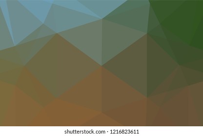 Light Green, Yellow vector blurry hexagon template. Geometric illustration in Origami style with gradient.  Brand new style for your business design.