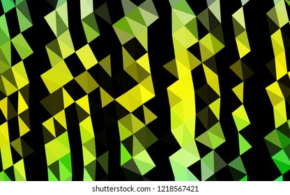 Light Green, Yellow vector blurry hexagon pattern. An elegant bright illustration with gradient. A new texture for your design.
