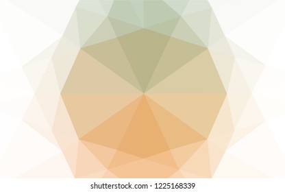 Light Green, Yellow vector blurry hexagon template. A sample with polygonal shapes. The elegant pattern can be used as part of a brand book.