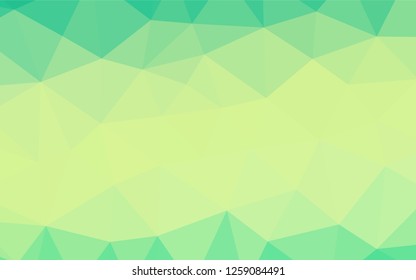 Light Green, Yellow vector blurry hexagon pattern. Shining colored illustration in a Brand new style. The best triangular design for your business.