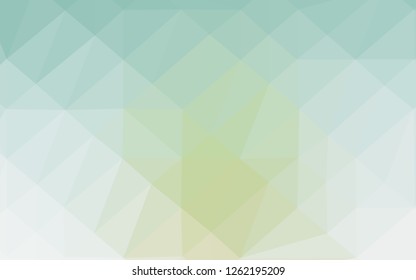 Light Green, Yellow vector blurry triangle texture. Brand new colorful illustration in with gradient. Brand new design for your business.