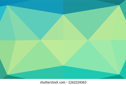 Light Green, Yellow vector blurry hexagon template. Colorful abstract illustration with gradient. Brand new design for your business.
