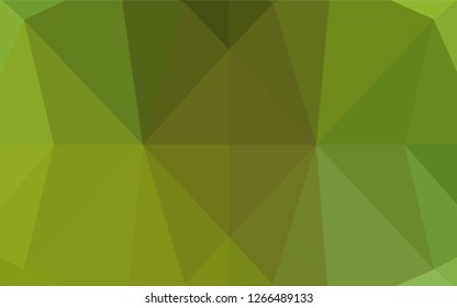 Light Green, Yellow vector blurry hexagon template. Modern geometrical abstract illustration with gradient. A new texture for your design.