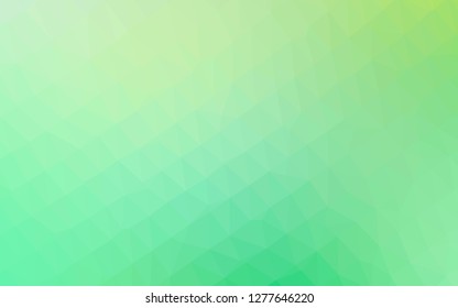 Light Green, Yellow vector blurry triangle pattern. An elegant bright illustration with gradient. Completely new design for your business.