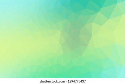Light Green, Yellow vector blurry triangle pattern. An elegant bright illustration with gradient. Brand new design for your business.