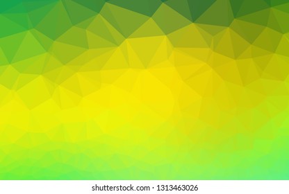 Light Green, Yellow vector blurry triangle texture. Brand new colorful illustration in with gradient. Elegant pattern for a brand book.