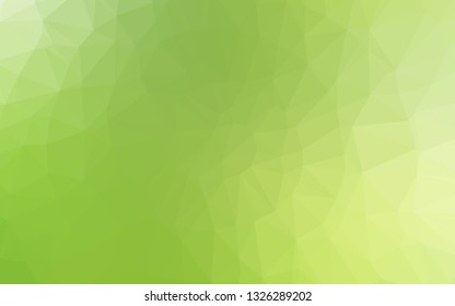 Light Green, Yellow vector blurry triangle template. Colorful abstract illustration with gradient. Brand new style for your business design.