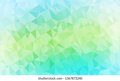 Light Green, Yellow vector blurry triangle texture. Brand new colorful illustration in with gradient. Elegant pattern for a brand book.