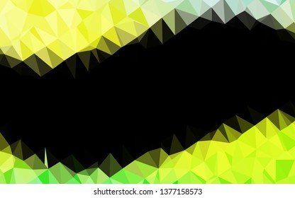 Light Green, Yellow vector blurry triangle template. A completely new color illustration in a vague style. Template for your brand book.