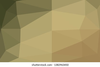Light Green, Yellow vector blurry triangle template. Colorful abstract illustration with gradient. Completely new design for your business.