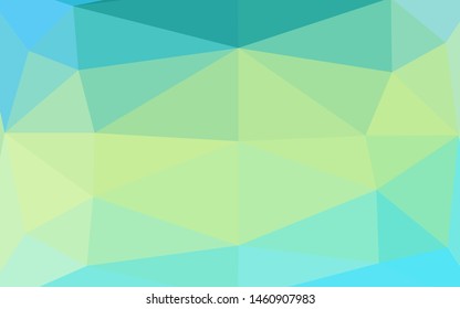Light Green, Yellow vector blurry triangle pattern. Brand new colorful illustration in with gradient. New texture for your design.