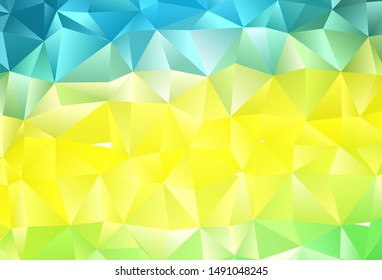 Light Green, Yellow vector blurry triangle template. An elegant bright illustration with gradient. Elegant pattern for a brand book.