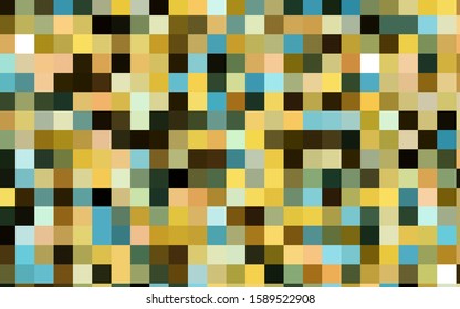 Light Green, Yellow vector blurry rectangular background. Geometric background in square style with gradient. The pattern can be used for brand-new background.